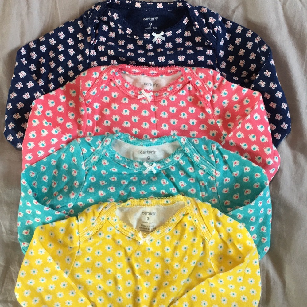 Carter’s long sleeve onesie bundle